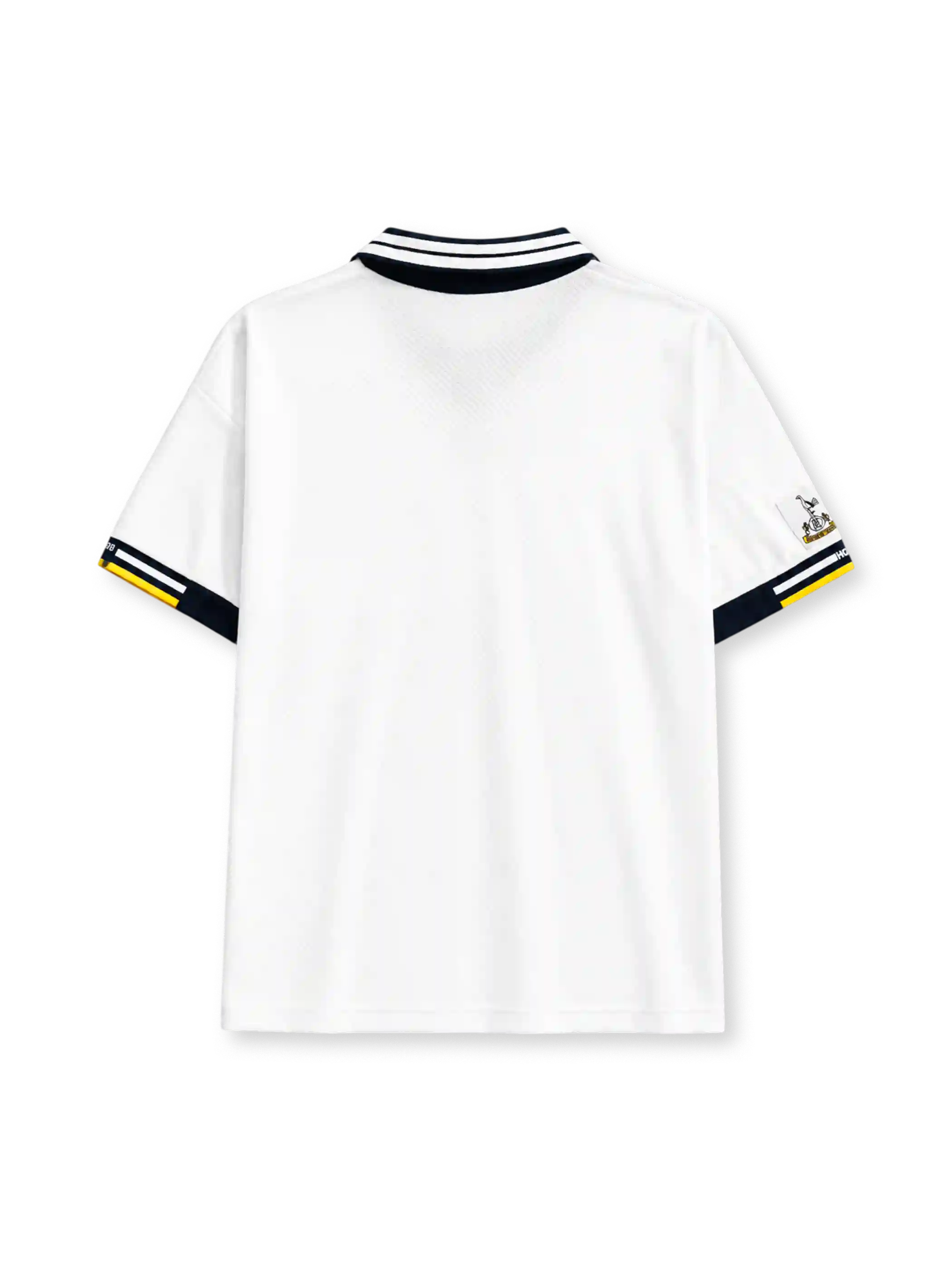 Tottenham Hotspur 1994/95 home jersey in white with navy collar detailing and Holsten sponsor branding