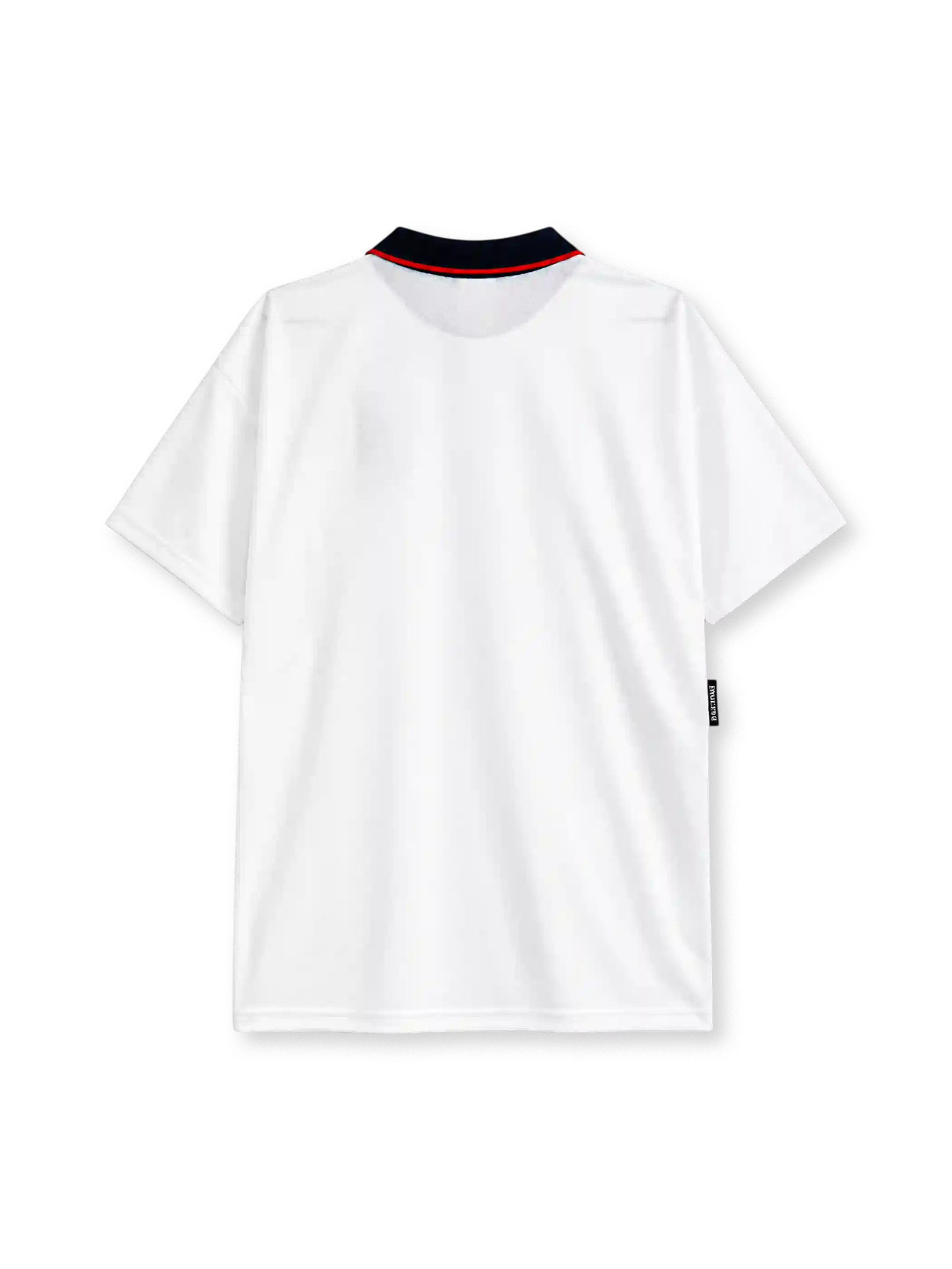 England 1994/95 home jersey in white with black collar trim and Three Lions crest