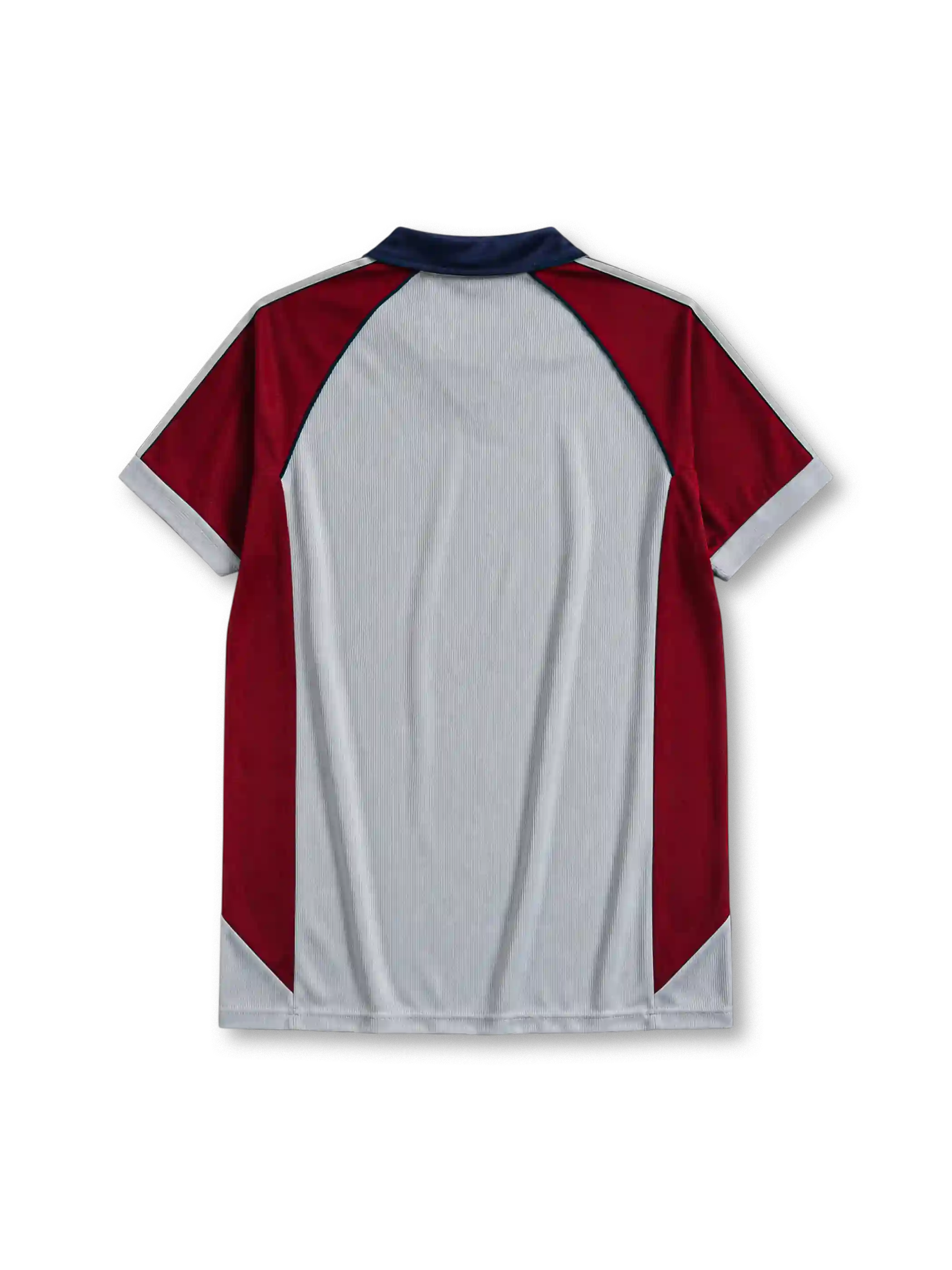 Bayern Munich 1998/99 away jersey in grey with burgundy panels and Opel sponsor branding