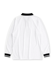 England 1998 World Cup home long sleeve jersey in white with red and black side panels