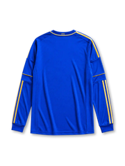 Chelsea 2012/13 home long sleeve jersey in blue with gold adidas stripes and Samsung sponsor branding