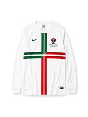 Portugal Euro 2012 semi-final away long sleeve jersey with bold cross graphic and match commemorative print