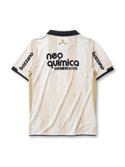 Corinthians 2010 centenary edition jersey in ivory with commemorative 100-year crest and Neo Química branding