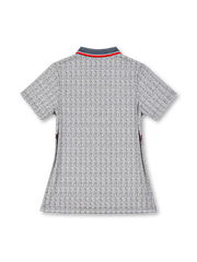 Manchester United 1995/96 grey third jersey with patterned upper panels, red Umbro logo, club crest, and Sharp Viewcam sponsor, front view.
