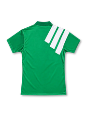 Liverpool 1992/93 green away jersey by adidas with three white diagonal shoulder stripes, Carlsberg sponsor and centenary club crest.