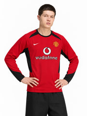 Manchester United 2002–04 Home Long Sleeve Jersey