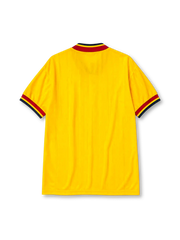 Arsenal 1993-94 away jersey in yellow with navy diagonal stripes