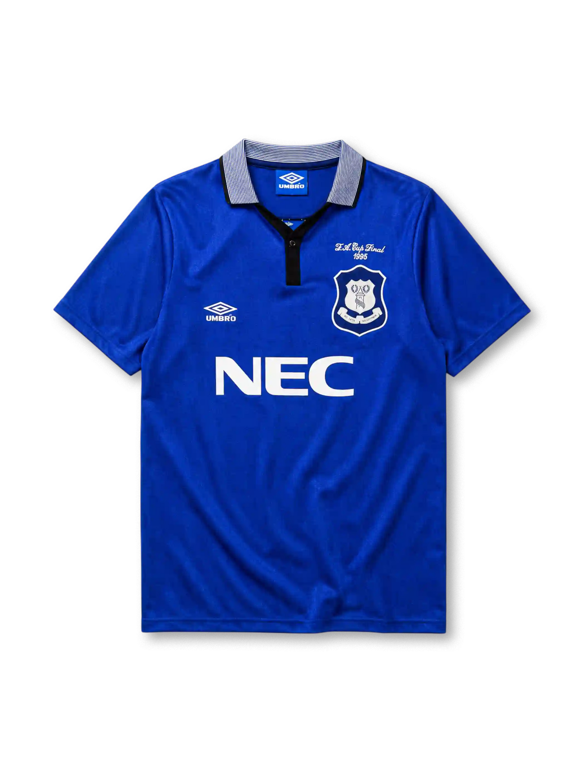 Everton 1995 home jersey with FA Cup Final 1995 badge