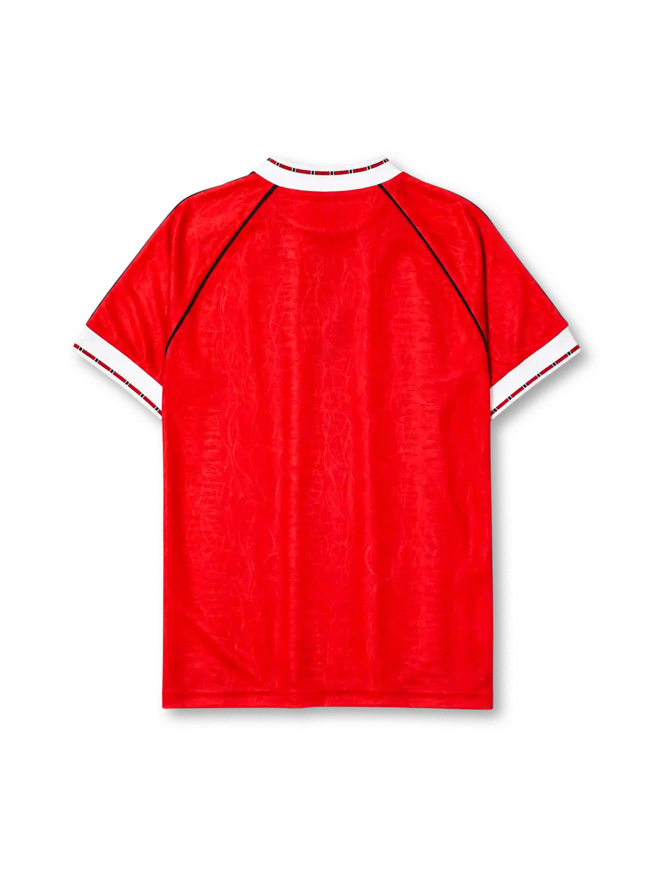 Manchester United 1991-92 home jersey in red with adidas stripes