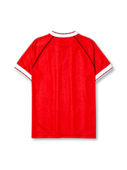Manchester United 1991-92 home jersey in red with adidas stripes