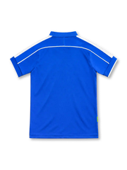 Brazil 1998 royal-blue away jersey featuring white shoulder piping, a blue collar with white trim, green Nike Swoosh, four-star CBF crest, Nike-Fit label and vintage hem tag.