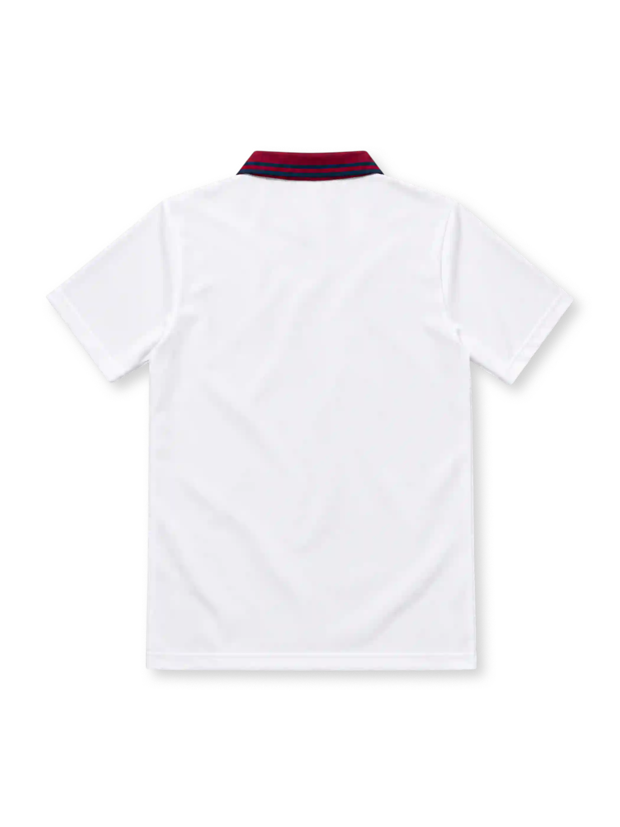 Aston Villa 1994/95 white third jersey featuring a claret polo collar with blue edging, single-button placket, black ASICS logo, Aston Villa crest and red Müller sponsor panel.
