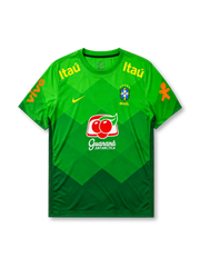 Brazil 2020 training shirt in green diamond pattern