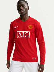 Manchester United 2007/08 Home Long Sleeve Jersey
