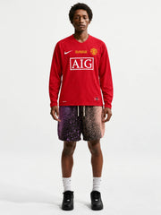 Manchester United 2007/08 Champions League Final Home Long Sleeve Jersey