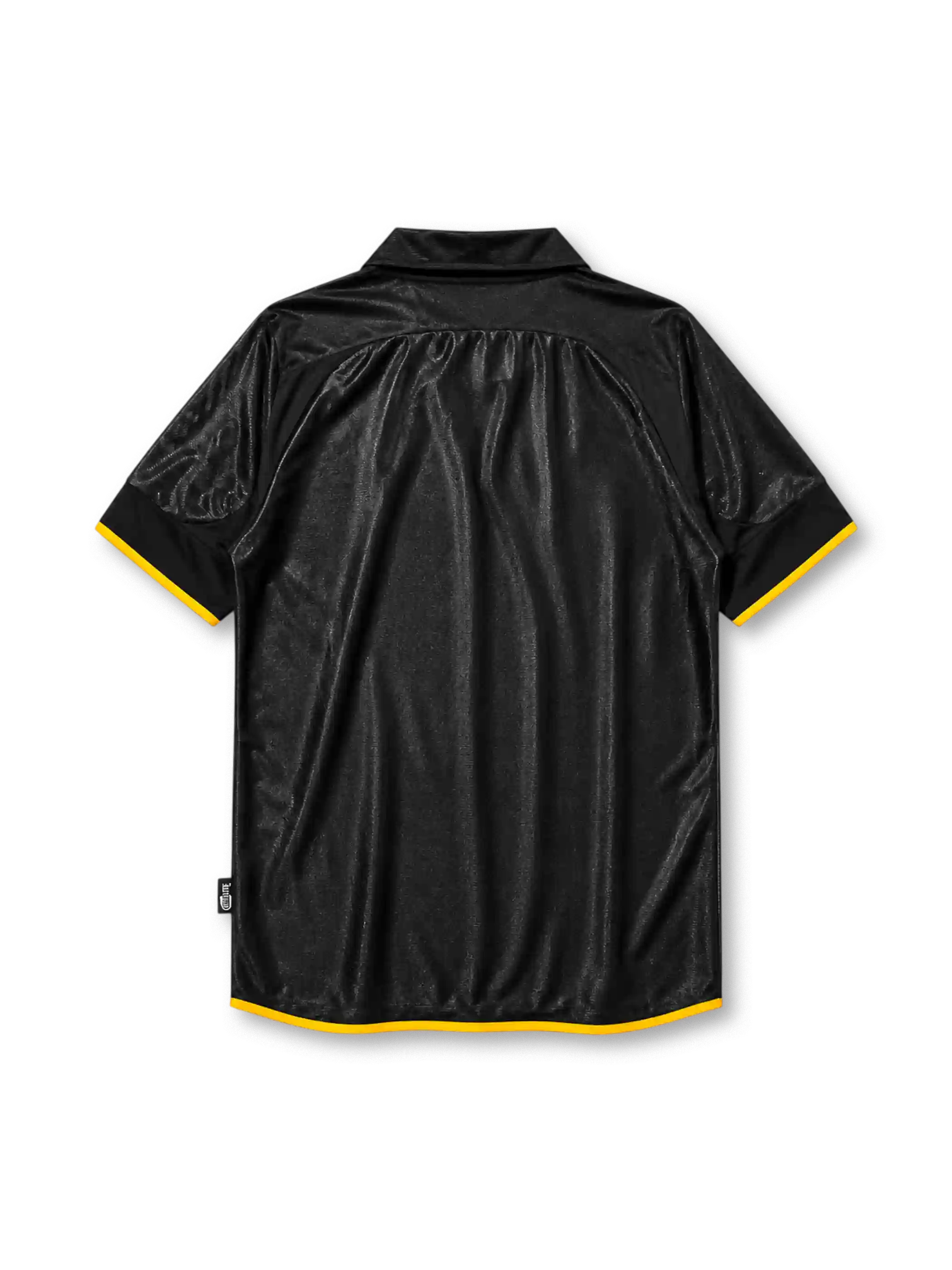Real Madrid 1999-01 away jersey in black with gold trim