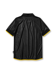 Real Madrid 1999-01 away jersey in black with gold trim
