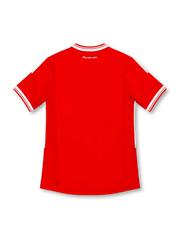Bayern Munich 2013/14 red adidas home jersey with four-star crest, white shoulder stripes, Deutsche Telekom sponsor, tonal diamond graphics, and special 2013 Wembley Champions League Final embroidery.
