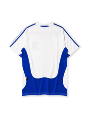 Greece 2004 away jersey in white with blue paneling
