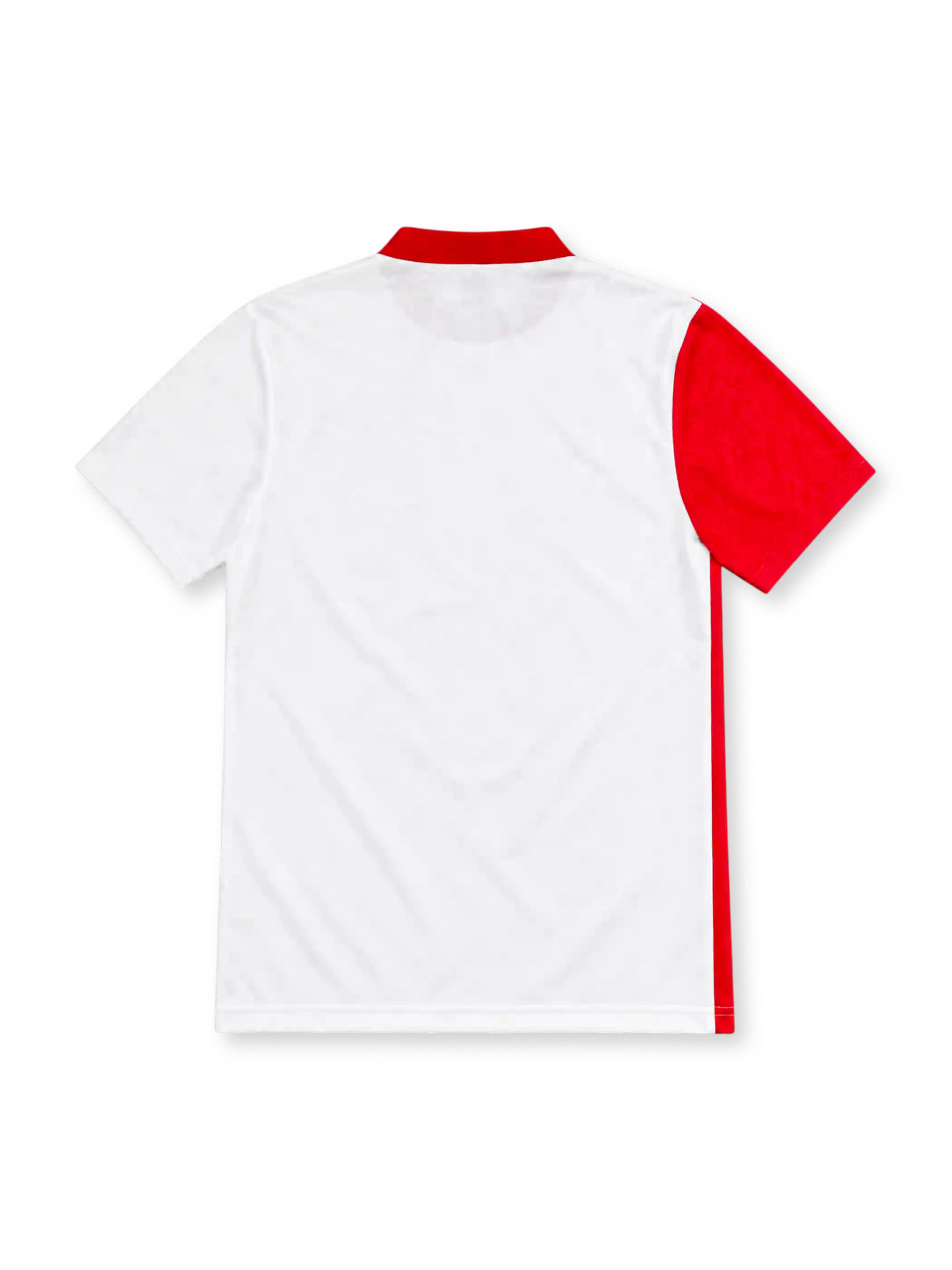 Rangers 1996/97 white away jersey with red side panel, blue and red stripes, adidas logo and McEwan's Lager sponsor