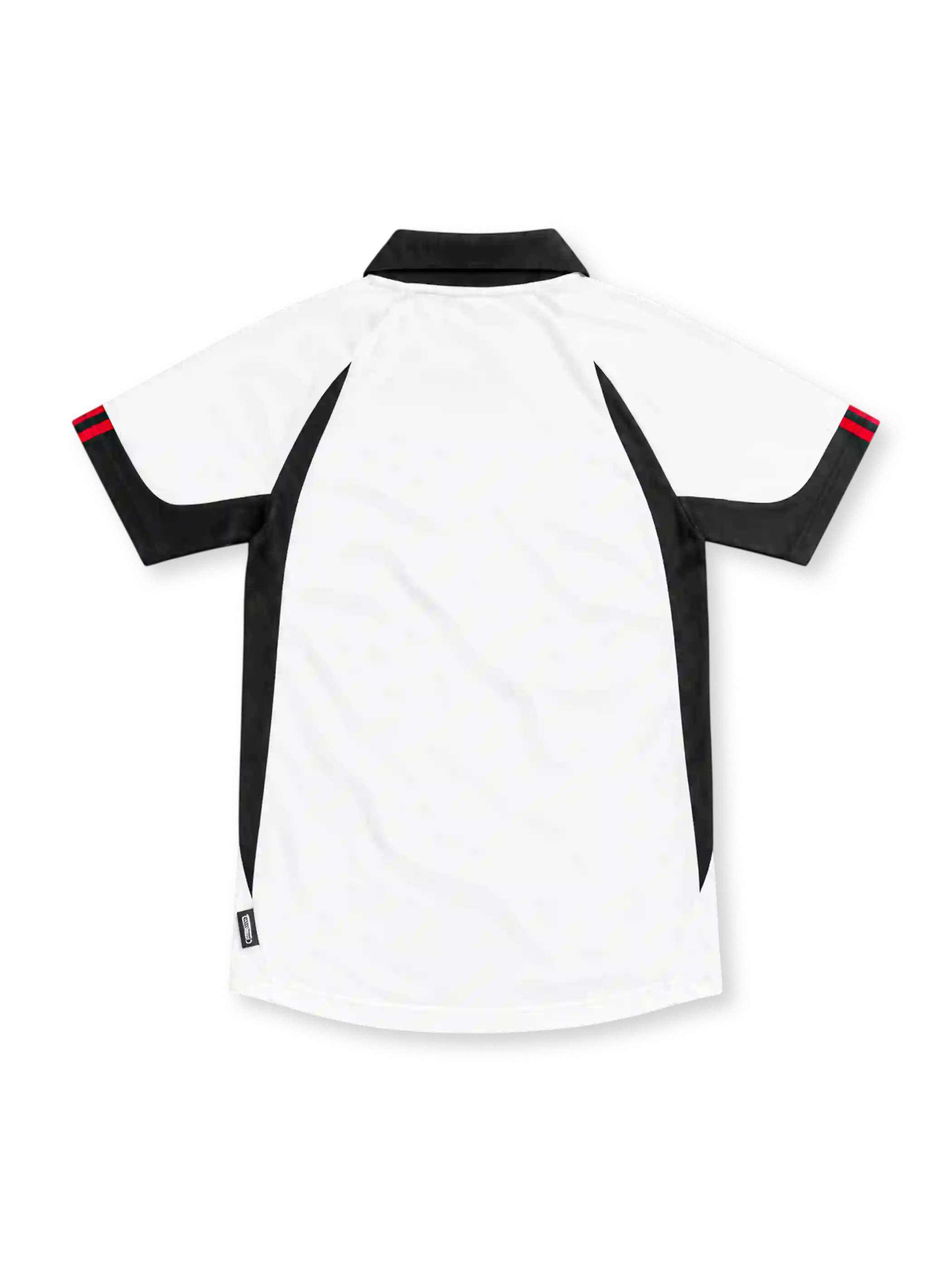 Fulham 2001/02 white home jersey with black side panels, adidas logo and Pizza Hut sponsor