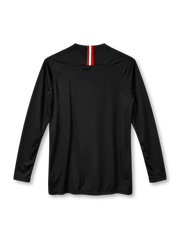 Paris Saint-Germain 2018/19 black long-sleeve jersey with grey centre stripe, Jordan Jumpman logo and Fly Emirates sponsor