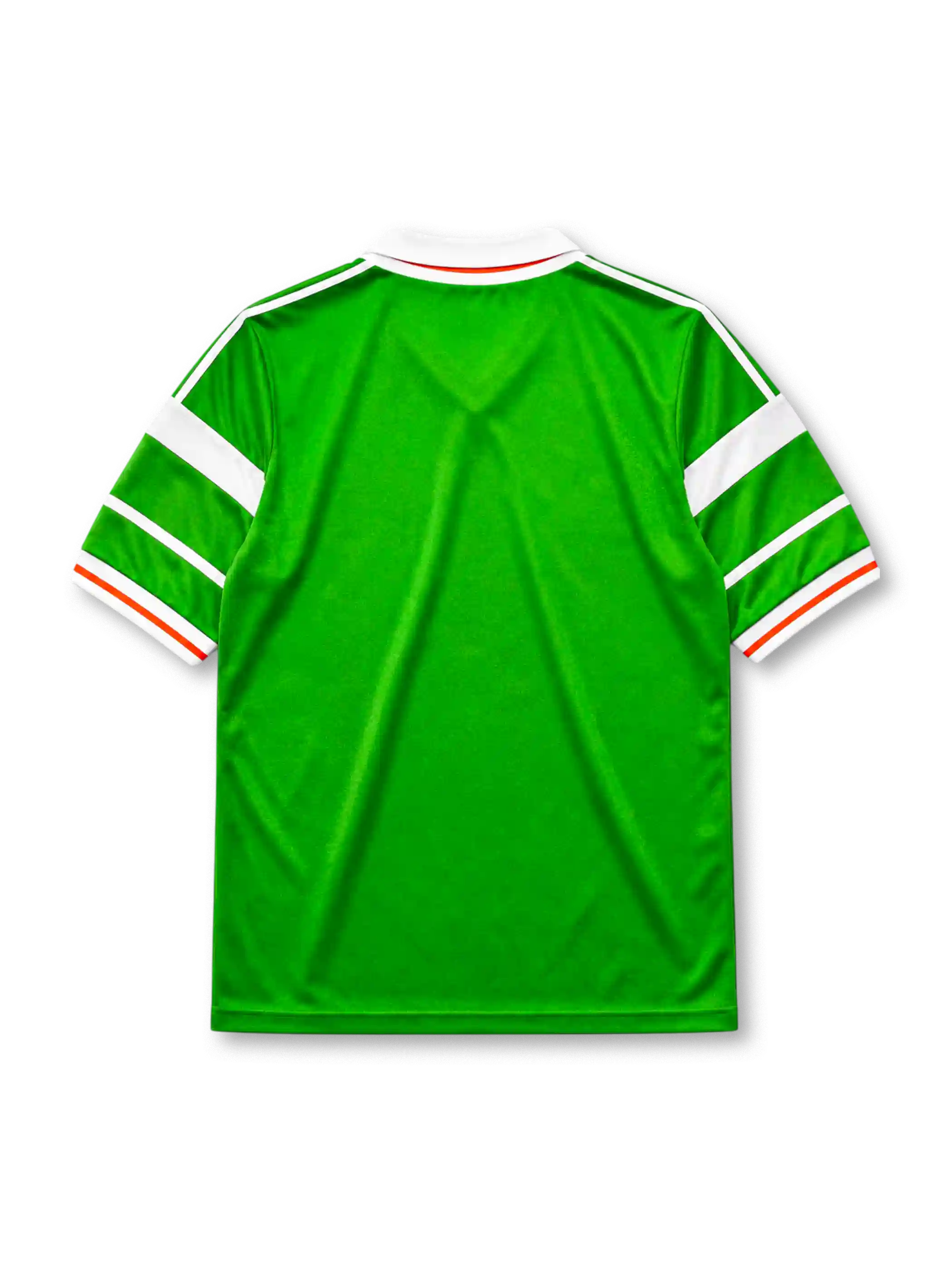 Republic of Ireland 1988-90 home jersey in green with white stripes