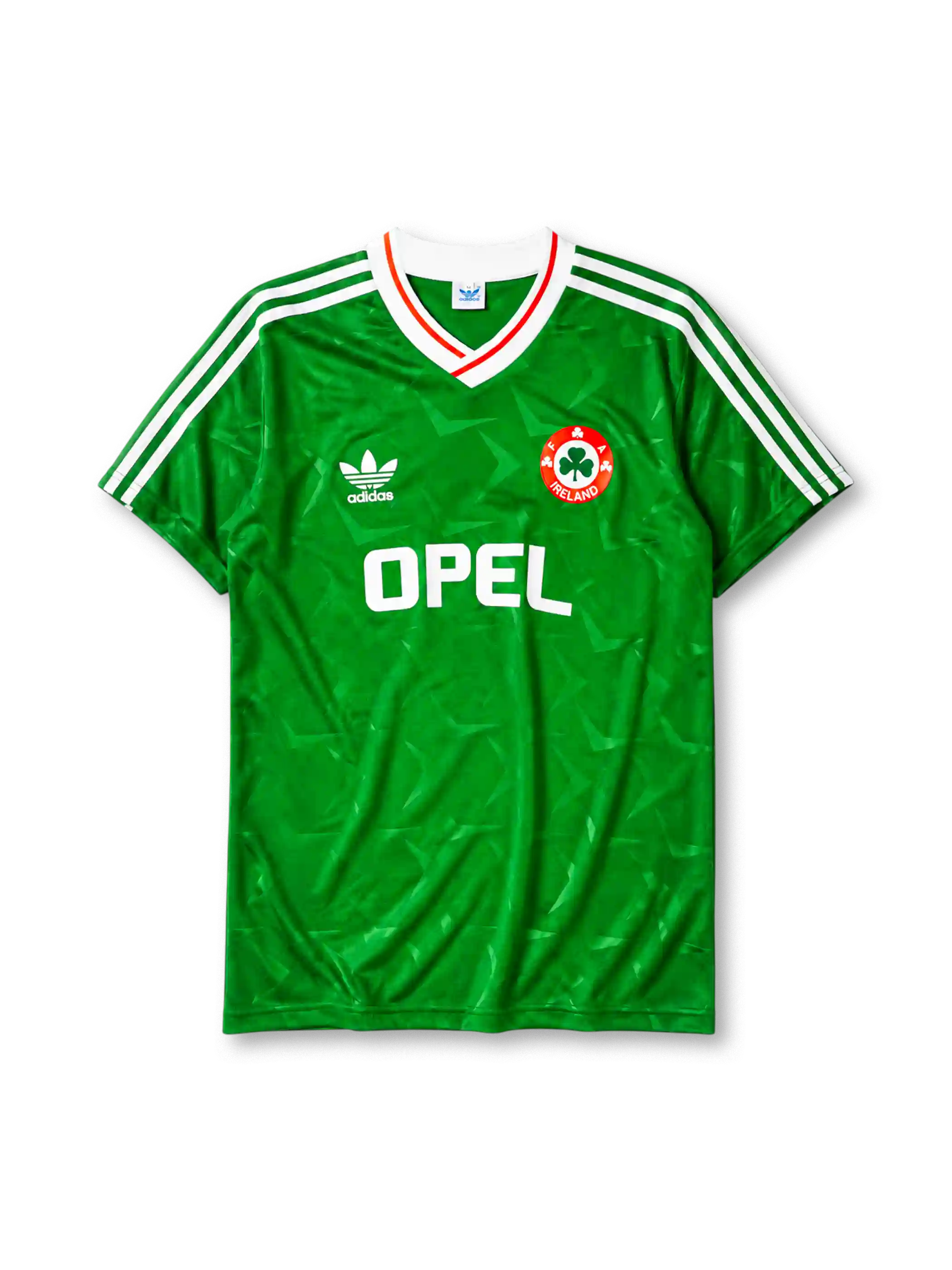 Republic of Ireland 1990-92 home jersey with tonal pattern