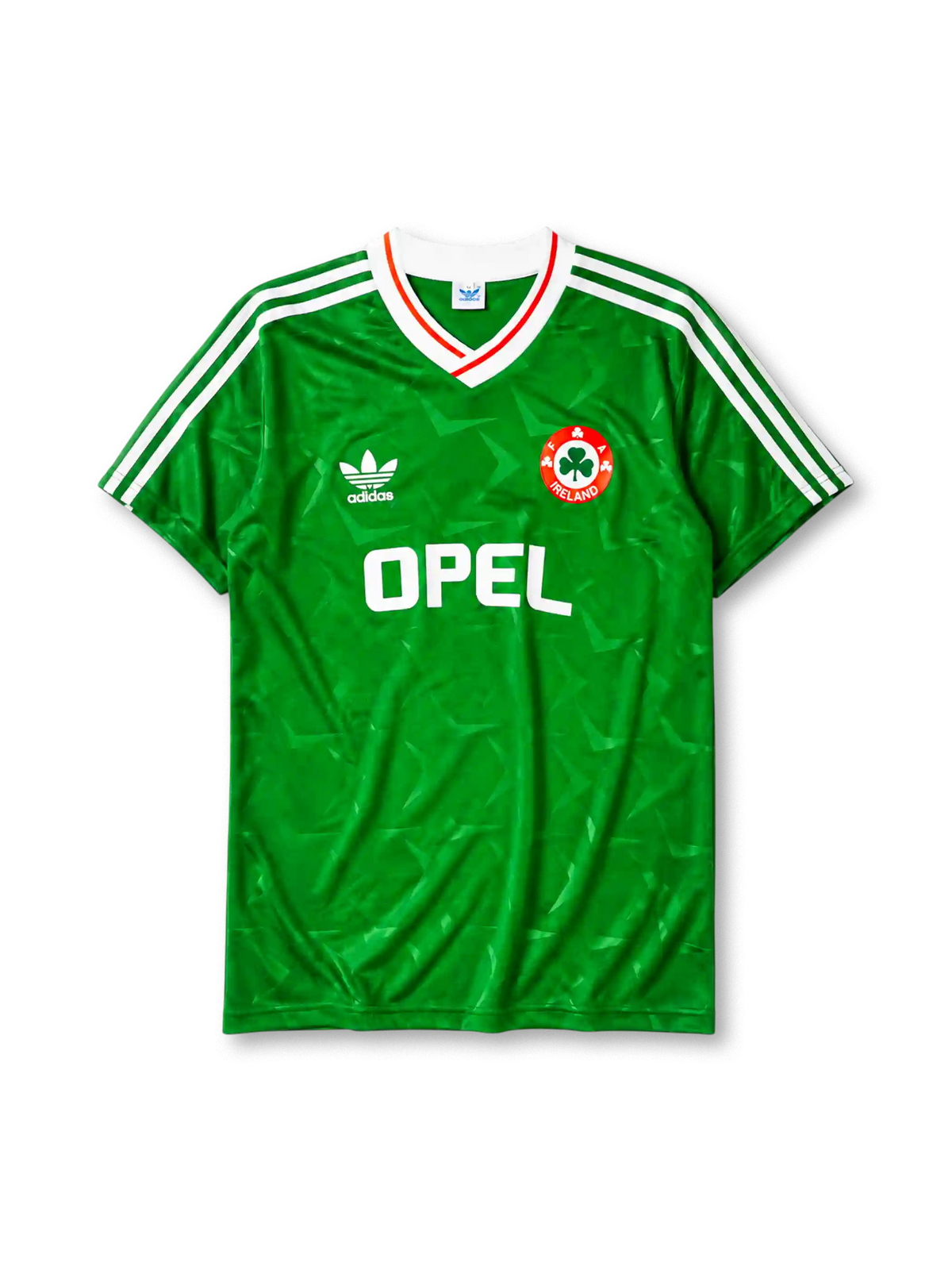 Republic of Ireland 1990-92 home jersey with tonal pattern