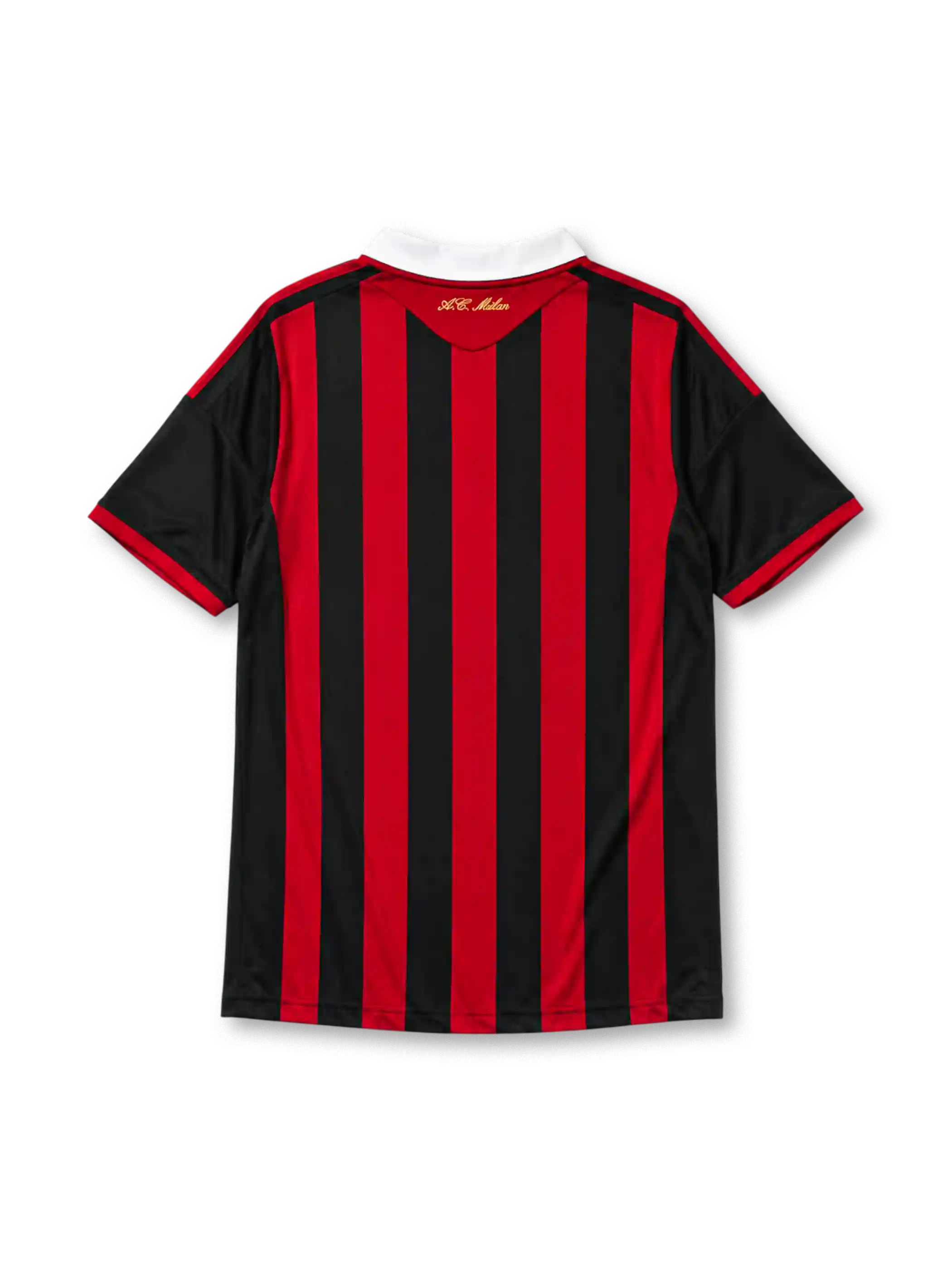 AC Milan 2009-10 home jersey in red and black stripes