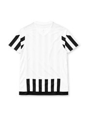 Juventus 2015/16 home retro jersey with black and white stripes and Jeep sponsor