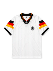 Germany 1992 home jersey with black, red, and gold sleeve bands