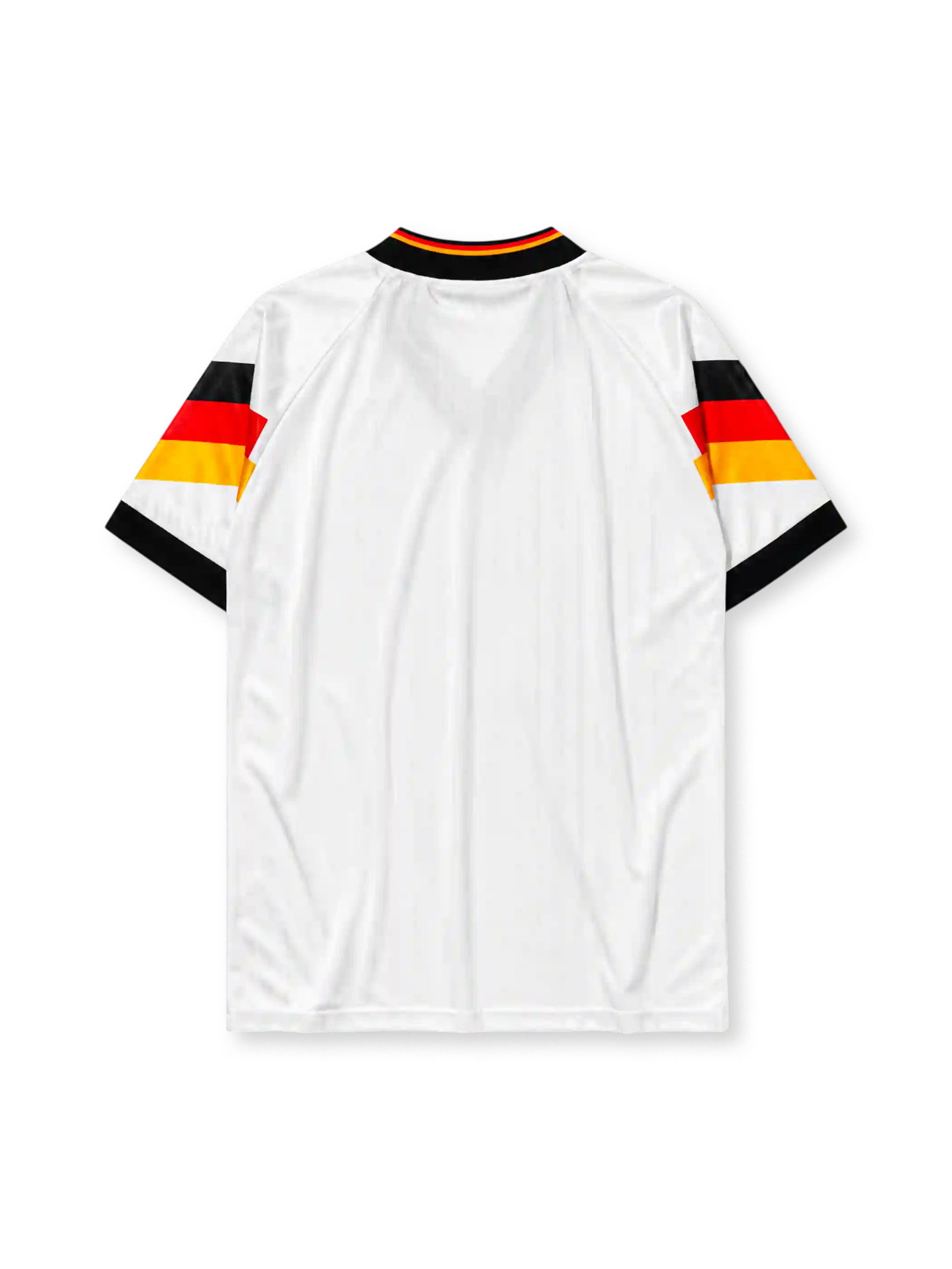 Germany 1992 home jersey with black, red, and gold sleeve bands