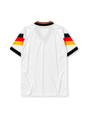 Germany 1992 home jersey with black, red, and gold sleeve bands