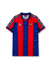 FC Barcelona 1995-97 home jersey in blue and red stripes