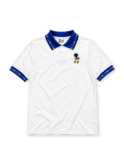 Italy 1994 away jersey in white with blue flag-motif collar