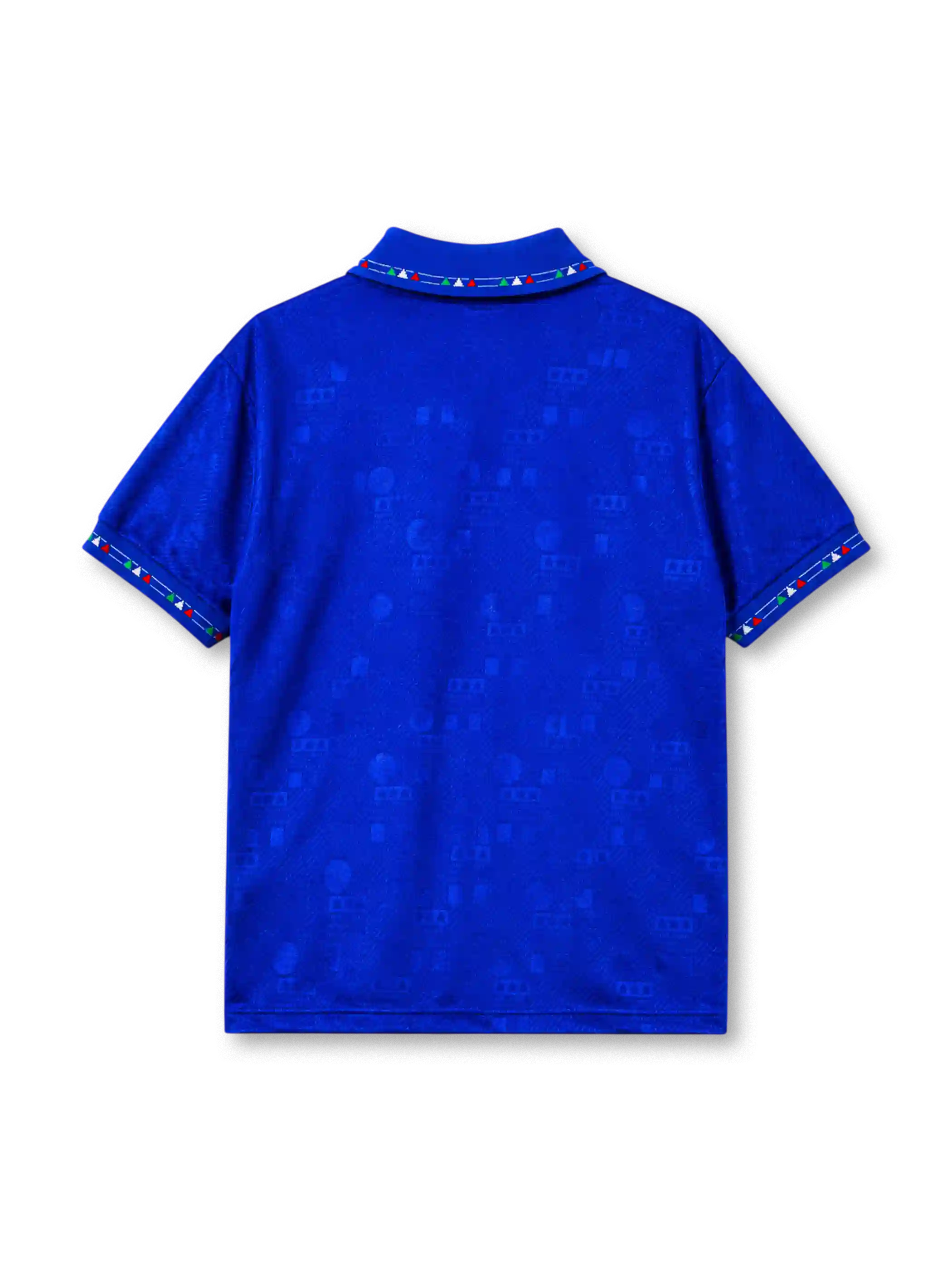 Italy 1994 home jersey in blue with tonal jacquard pattern