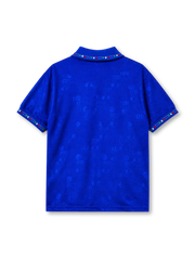Italy 1994 home jersey in blue with tonal jacquard pattern