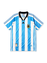 Argentina 1998-99 home jersey in sky blue and white stripes
