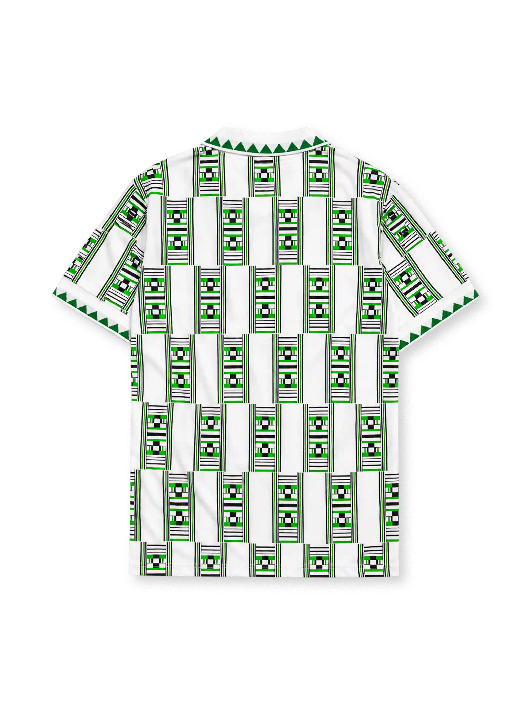 Nigeria 1994 away jersey with green and black geometric print