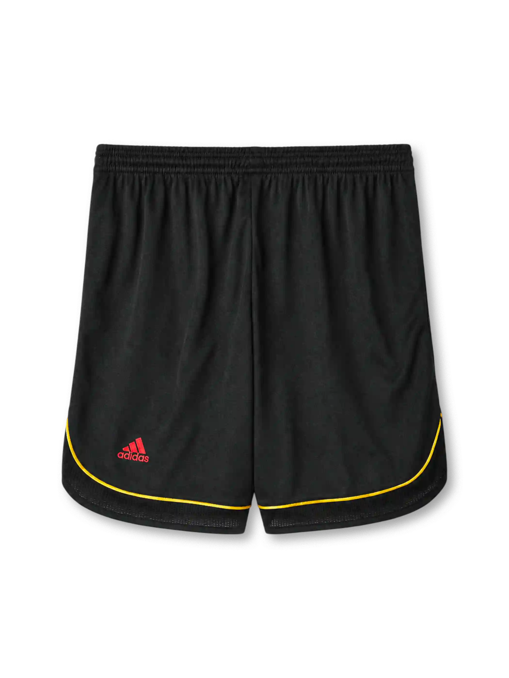AC Milan 2006-07 home shorts in black with red side stripes