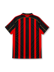 AC Milan 2006-07 home jersey in red and black with gold trim