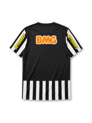 Santos FC 2013 away jersey in black and white stripes