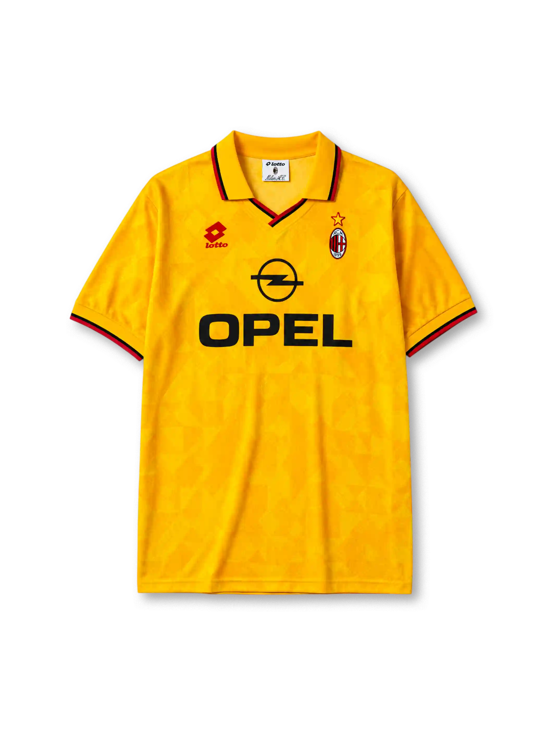 AC Milan 1995-96 third jersey in bright yellow