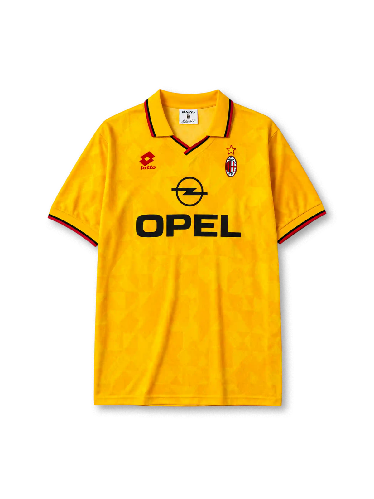 AC Milan 1995-96 third jersey in bright yellow