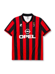 AC Milan 1995-96 home jersey in red and black stripes