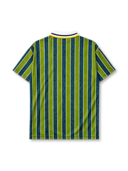 Inter Milan 1995-96 away jersey in olive green with navy stripes