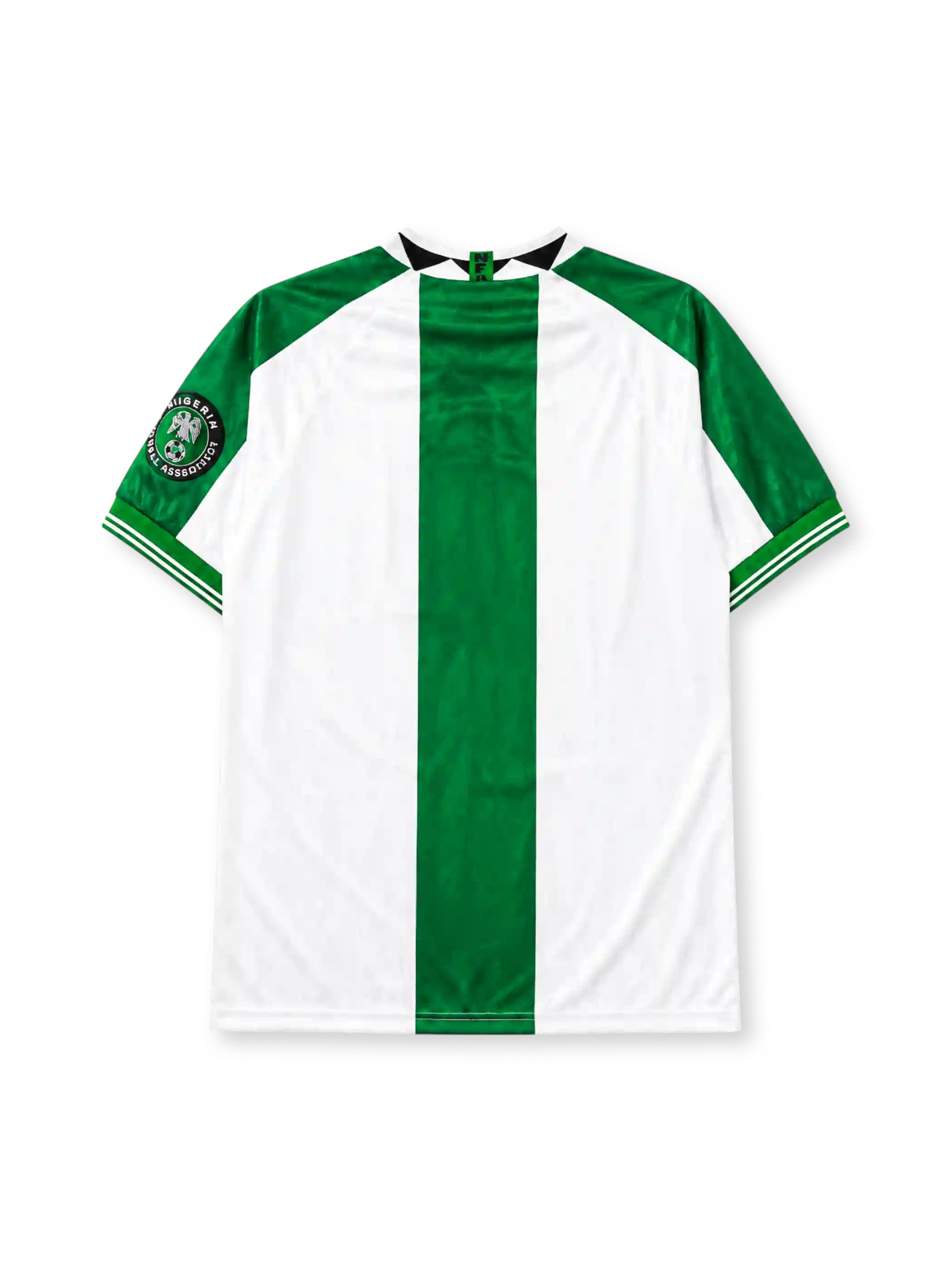 Nigeria 1996 away jersey in white with green center panel