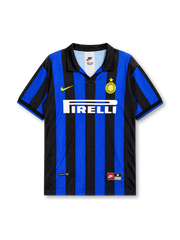 Inter Milan 1998-99 home jersey in blue and black stripes