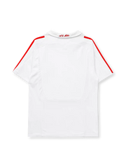 AC Milan 2007-08 away jersey in white with red and black stripes